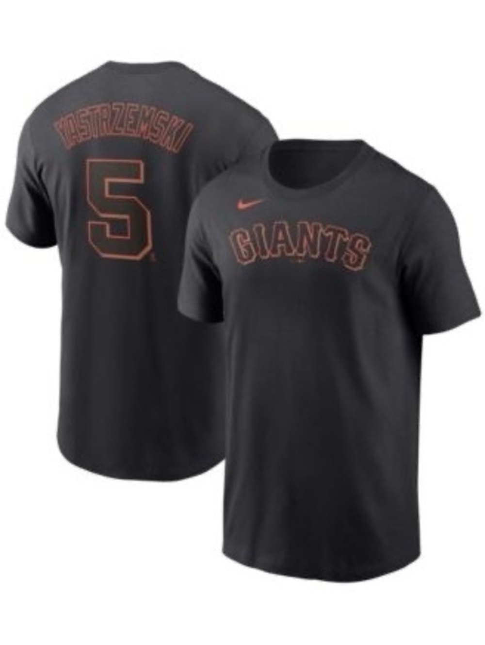 NWT New Men's Mike Yastrzemski Black San Francisco Giants Name and Number Shirt